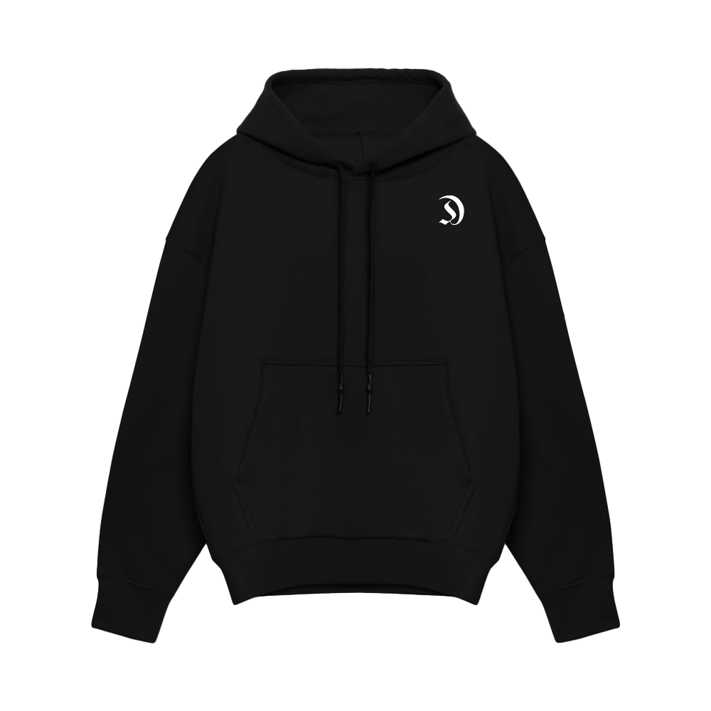 CottonLite™ OVERSIZED HOODIE BLACK