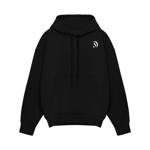 CottonLite™ OVERSIZED HOODIE BLACK