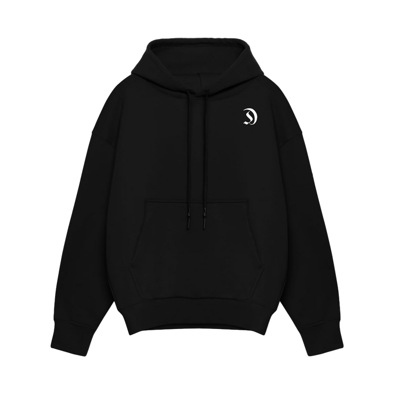 CottonLite™ OVERSIZED HOODIE BLACK