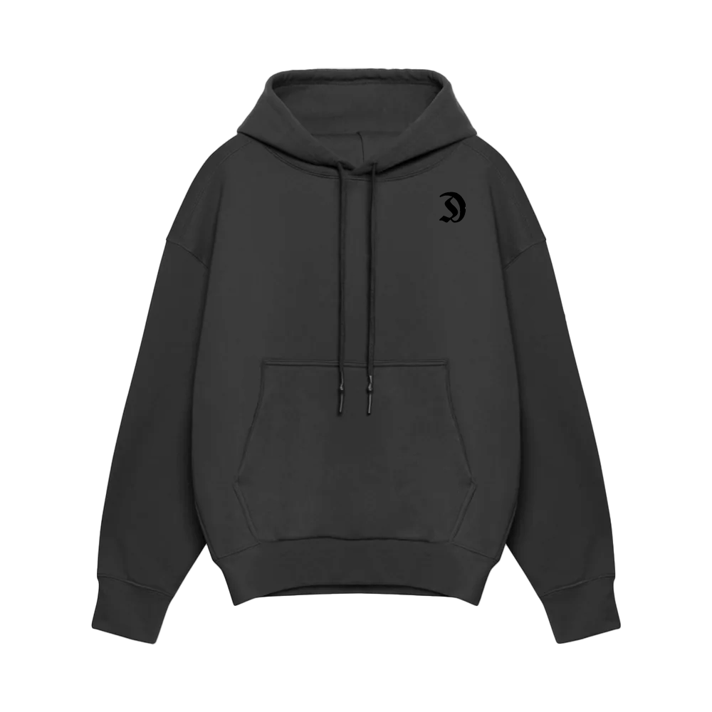 CottonLite™ OVERSIZED HOODIE DARK GREY